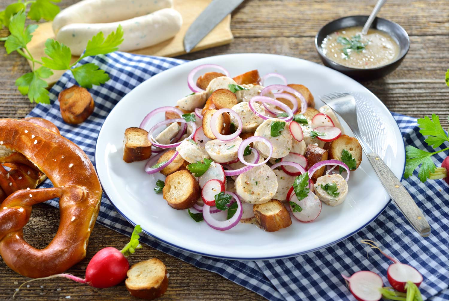 Weisswurst-Salat