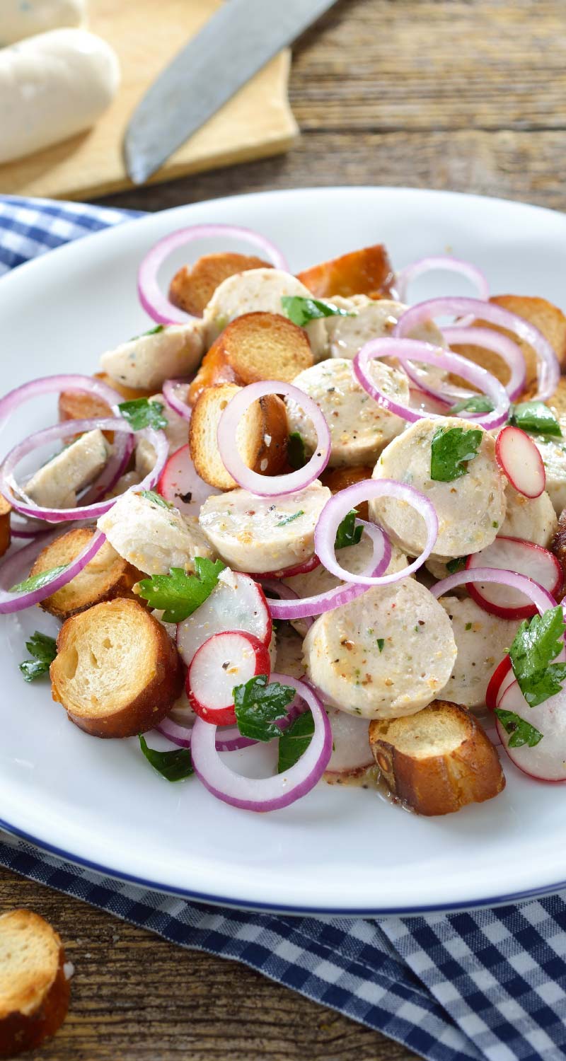 Weißwurst-Salat
