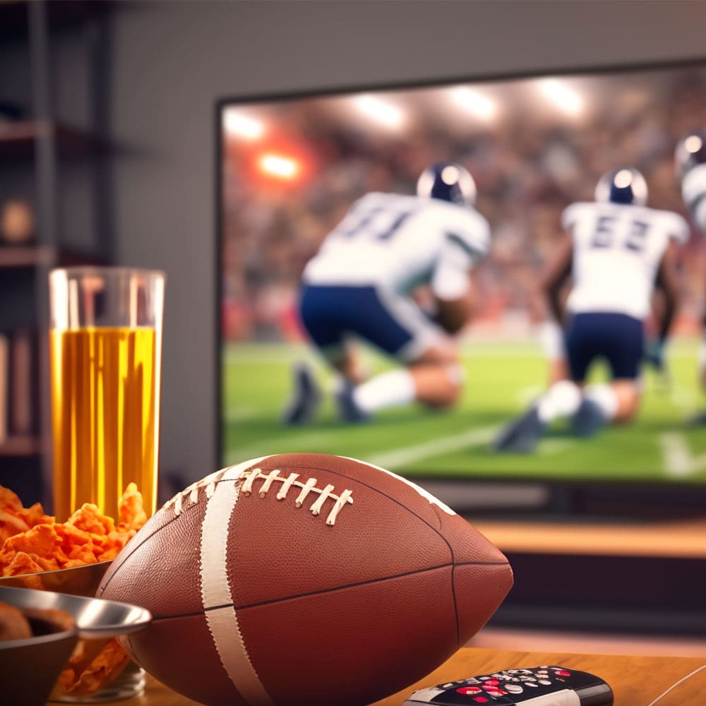 Football zu Hause life erleben im Heimkino