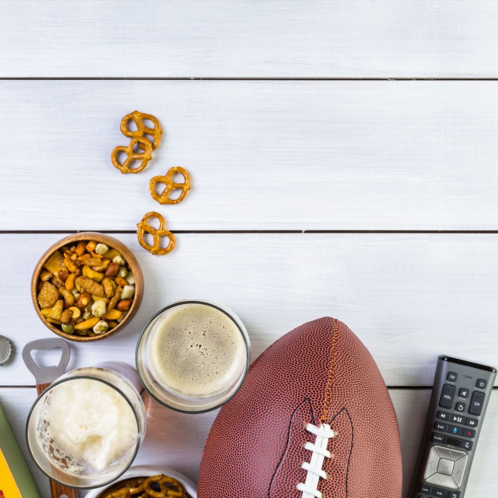 Football Abend Snack und Entertainment