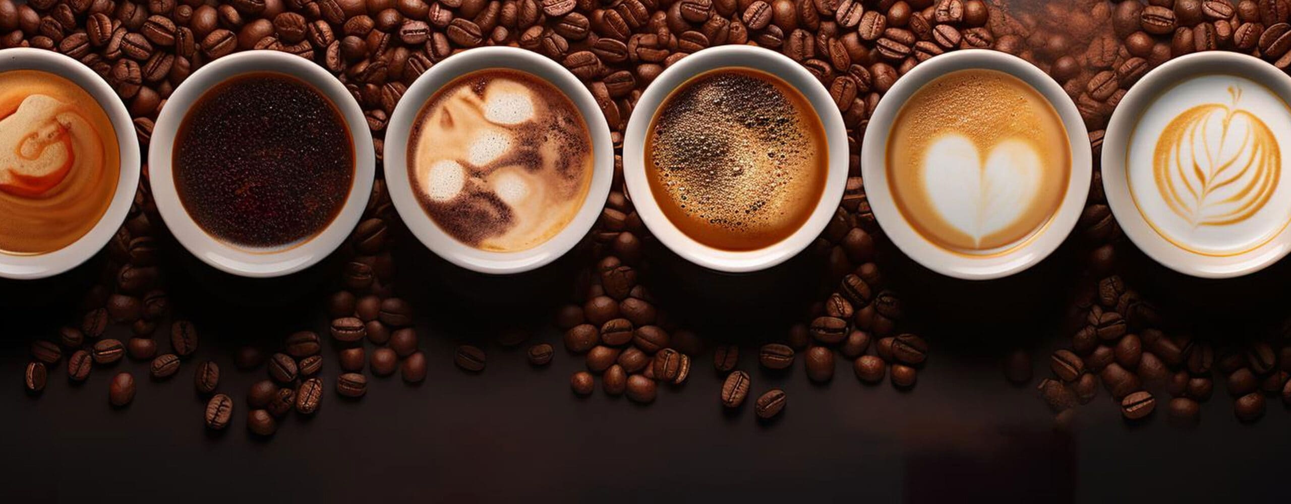Kaffeespezialitäten Header * Bild mit KI bearbeitet (Magnific, Adobe)
