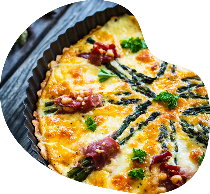 Spargel Quiche