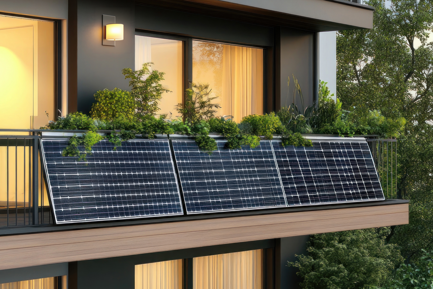 Balkonkraftwerk kaufen - Dein Einstieg in Solar mit expert TeVi - Kostenlos beraten lassen * Bild mit KI bearbeitet (Magnific, Adobe)