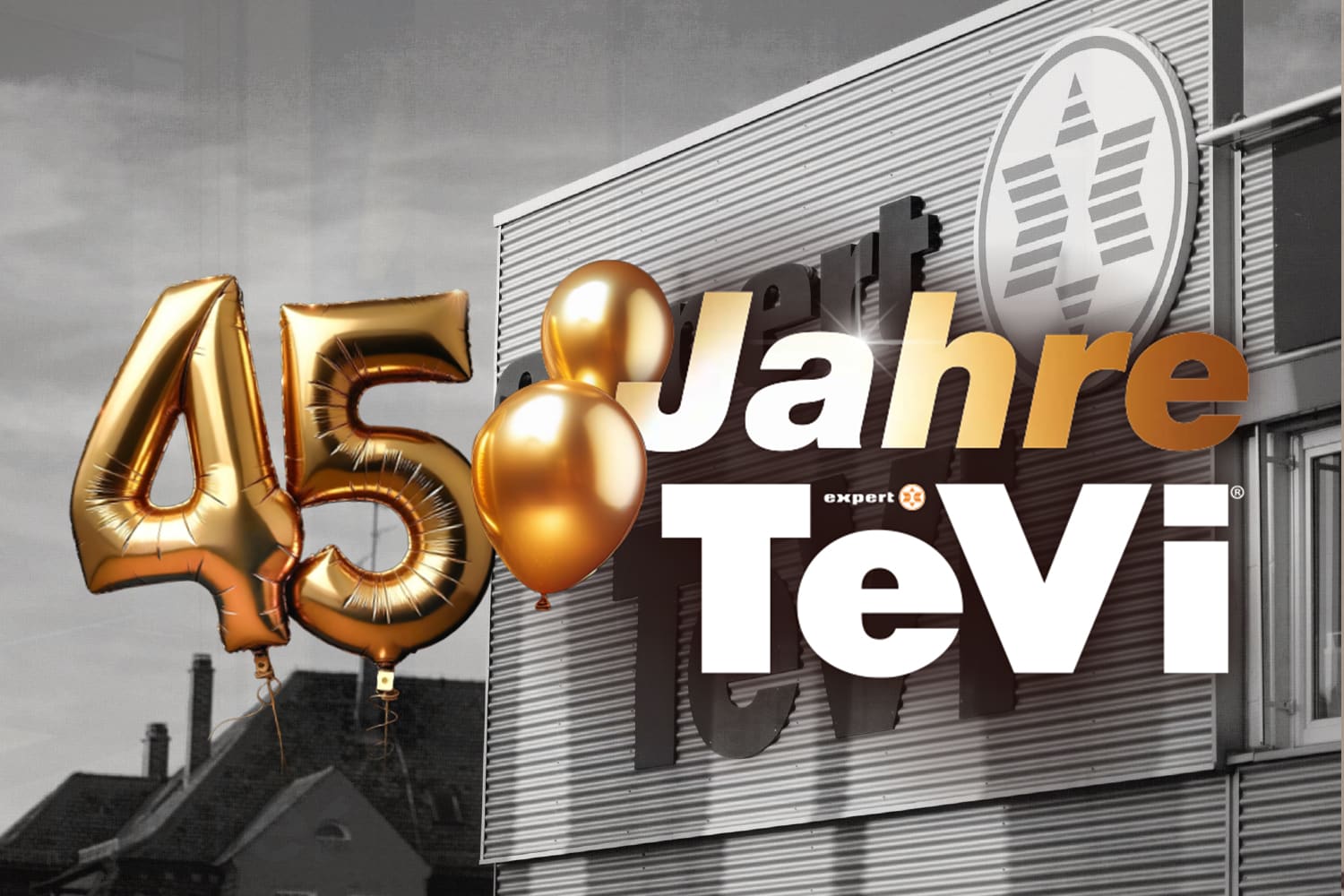 expert TeVi Geschichte - 45 Jahre Jubiläum * Bild mit KI bearbeitet (Magnific, Adobe)