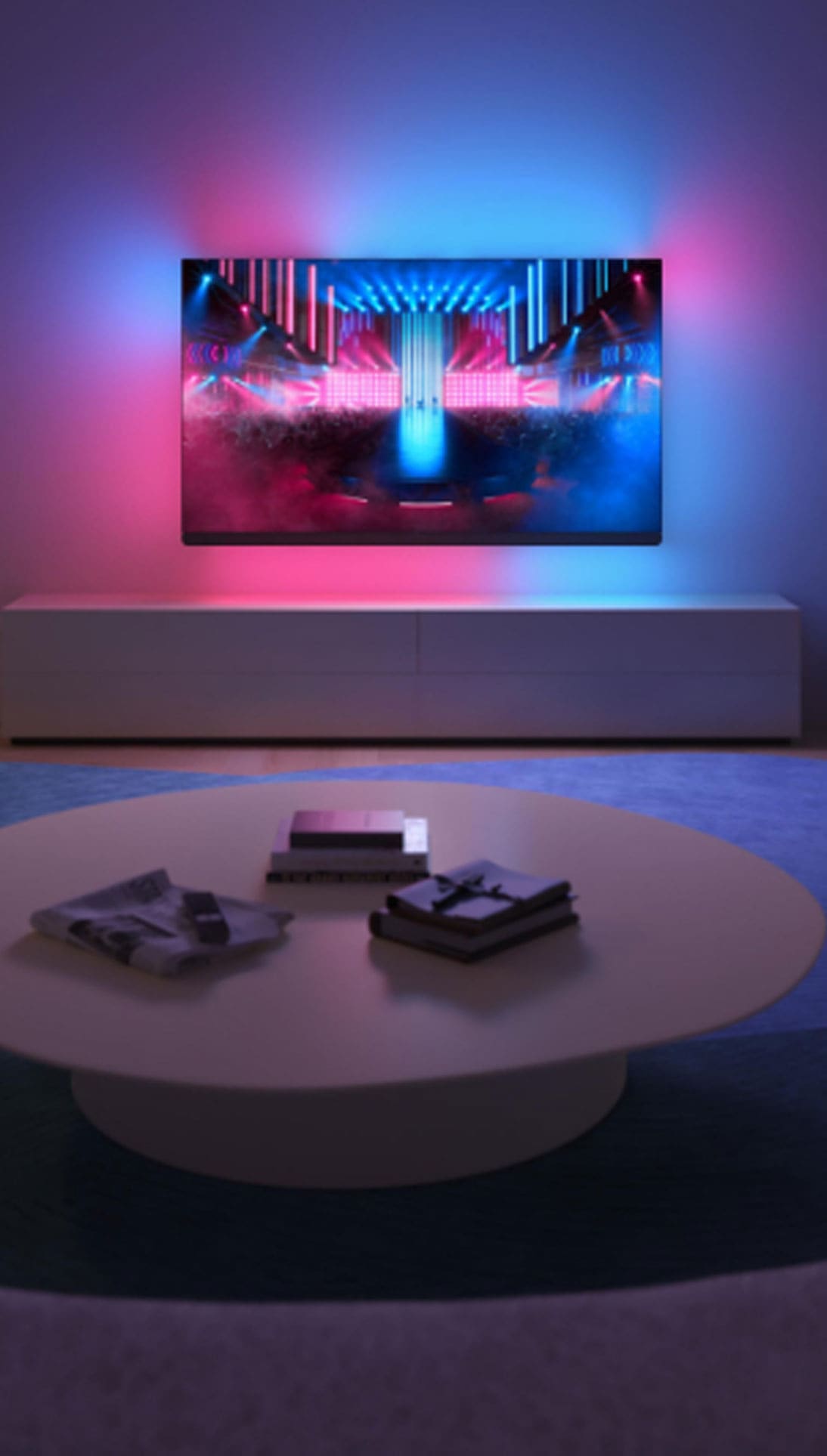 Philips_65OLED909_hochkant_opti Beitragsbild Philips Ambilight 65OLED909 © Copyright by Philips