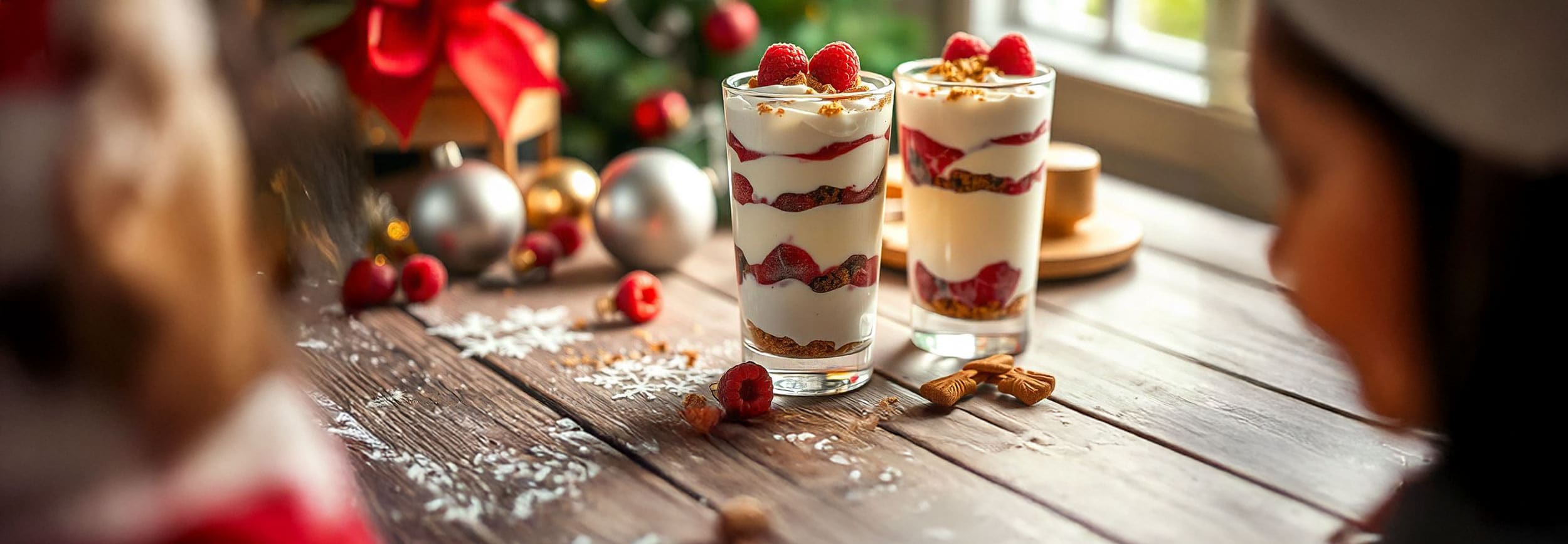 Spekulatius-Dessert TeVi Schnelles Himbeer Spekulatius-Dessert - Rezept von TeVi * Bild mit KI bearbeitet (Magnific, Adobe)