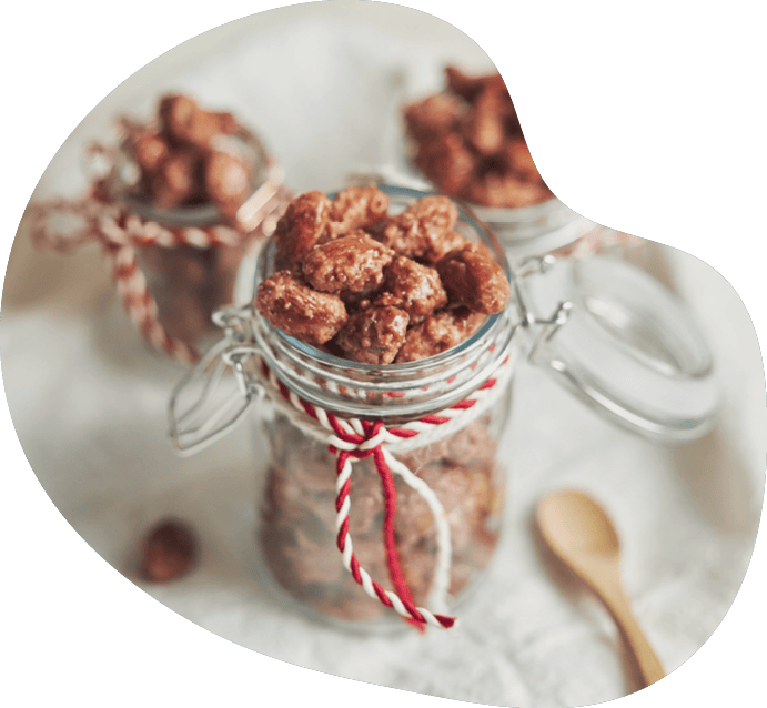 Bild gebrannte Mandeln zu Weihnachten - Rezept von TeVi