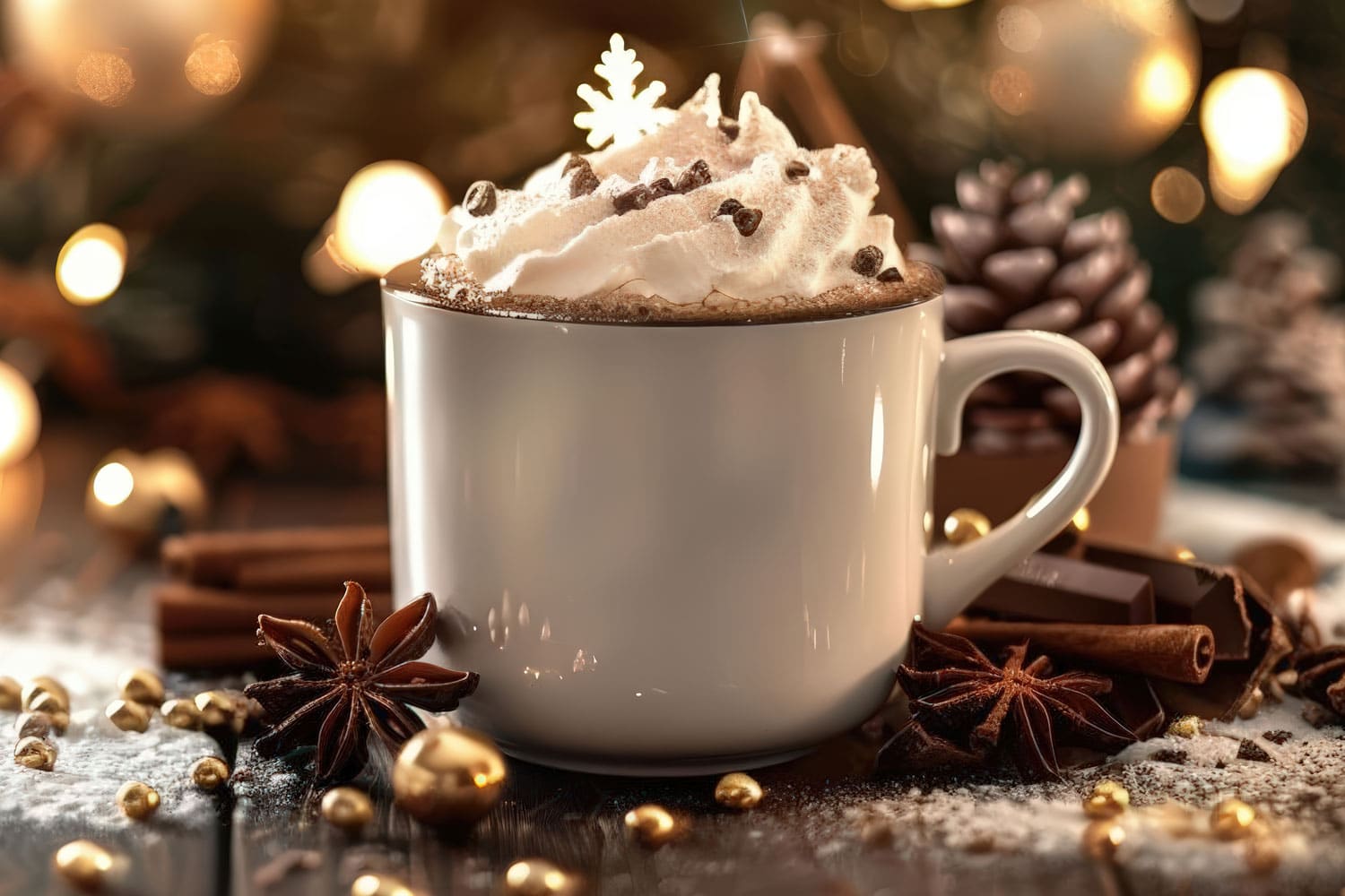 Weihnachtskaffee aus der Nivona NICR 550 Rezept * Bild mit KI bearbeitet (Magnific, Adobe)