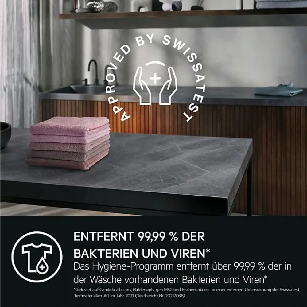 Entfernt 99,99 % der Bakterien und Viren