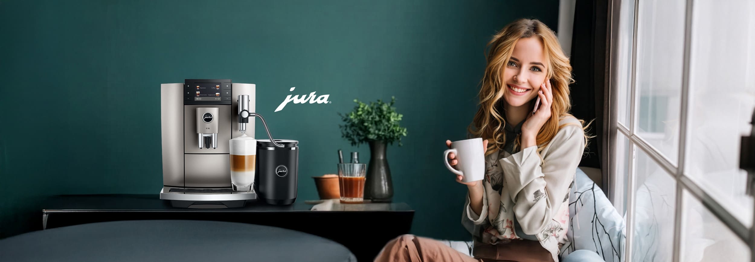 Die neue Jura E8 Midnight Silver 2025 im Experten Test bei TeVi * Bild mit KI bearbeitet (Magnific, Adobe)