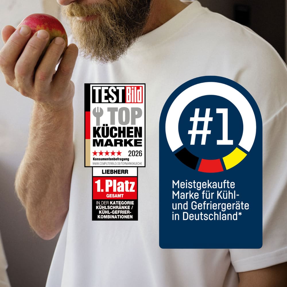 Liebherr Meistverkaufte Marke für Kühl- und Gefriergeräte in Deutschland © Liebherr