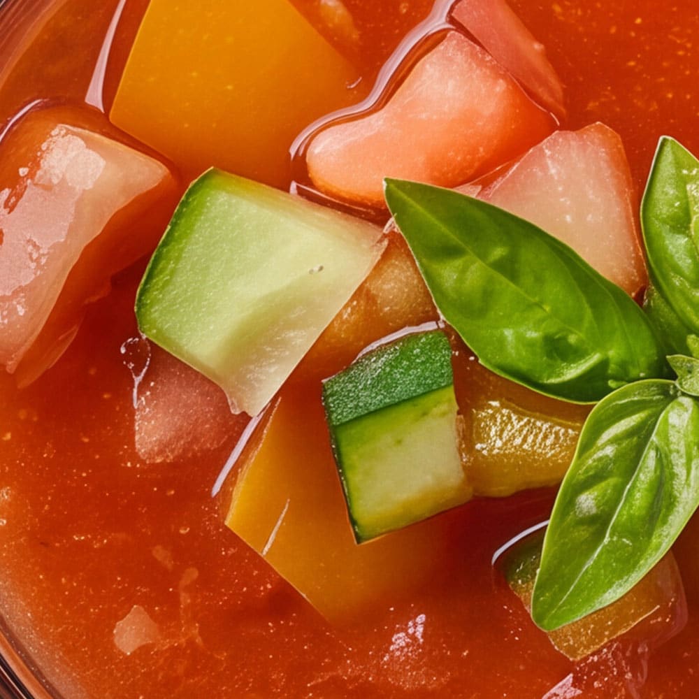 Frozen-Gazpacho-Rezept-Sommersuppe-Ninja-Slushi-TeVi_1000x1000 Frozen Gazpacho - geeiste spanische Sommersuppe aus der Ninja SLUSHI * Mit KI bearbeitet (Magnific/Adobe)