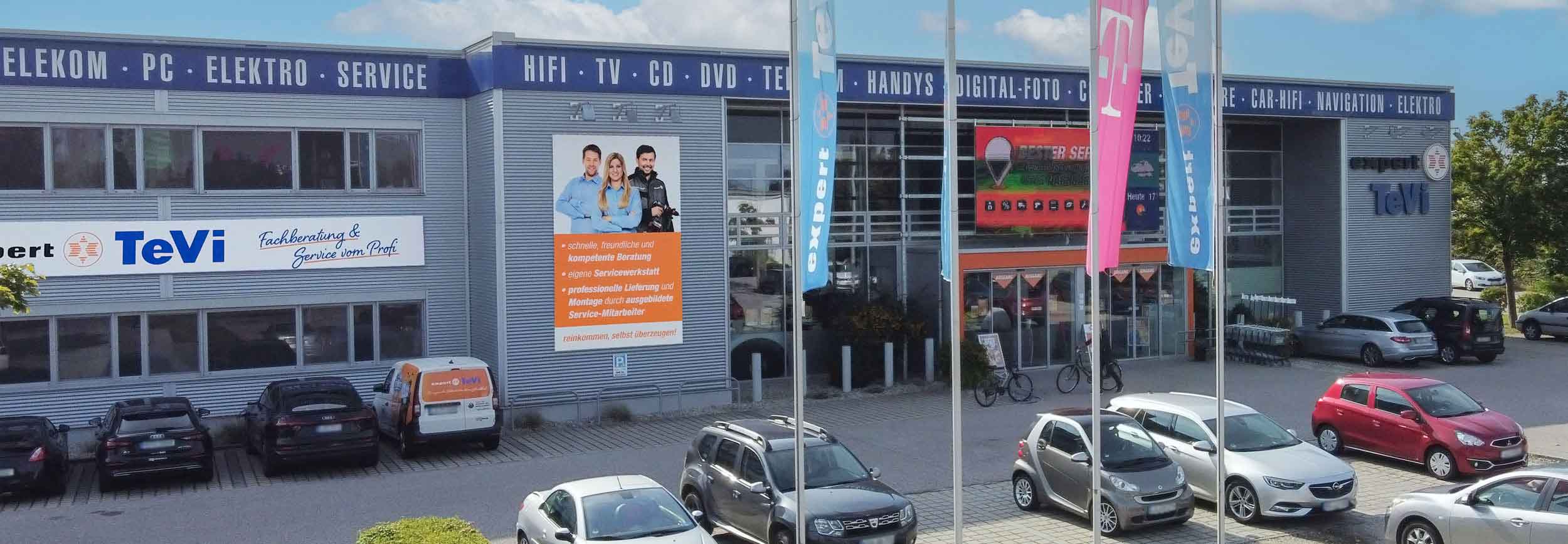 expert TeVi Landshut - Dein Elektrofachmarkt in der Ottostraße 20b - 8 Filialen in Bayern