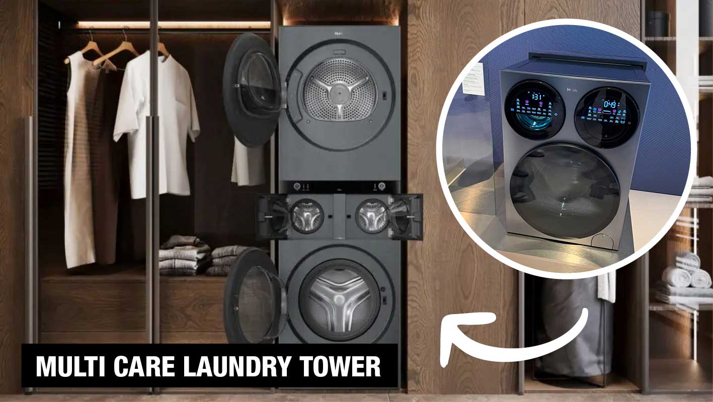 Haier-Multitrommel-Waschmaschine-Landry-Tower-IFA-2026 Haier Multi Care Laundry Tower - Messe Neuheiten IFA 2026 bei expert TeVi
