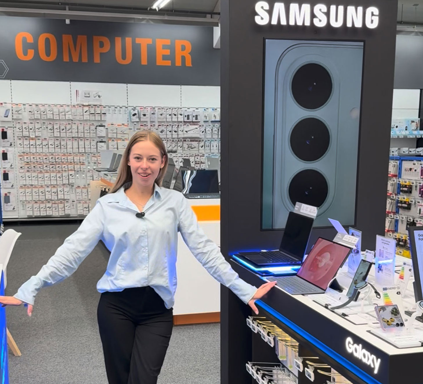 Neue PC Abteilung nach Umbau im expert TeVi Neumarkt